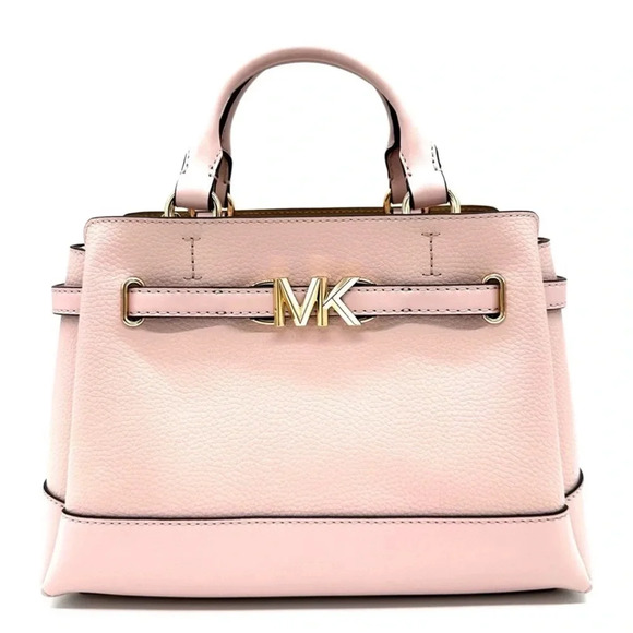 Michael Kors Reed Small Satchel Crossbody Bag Powder Blush (NWT) - Picture 2 of 13
